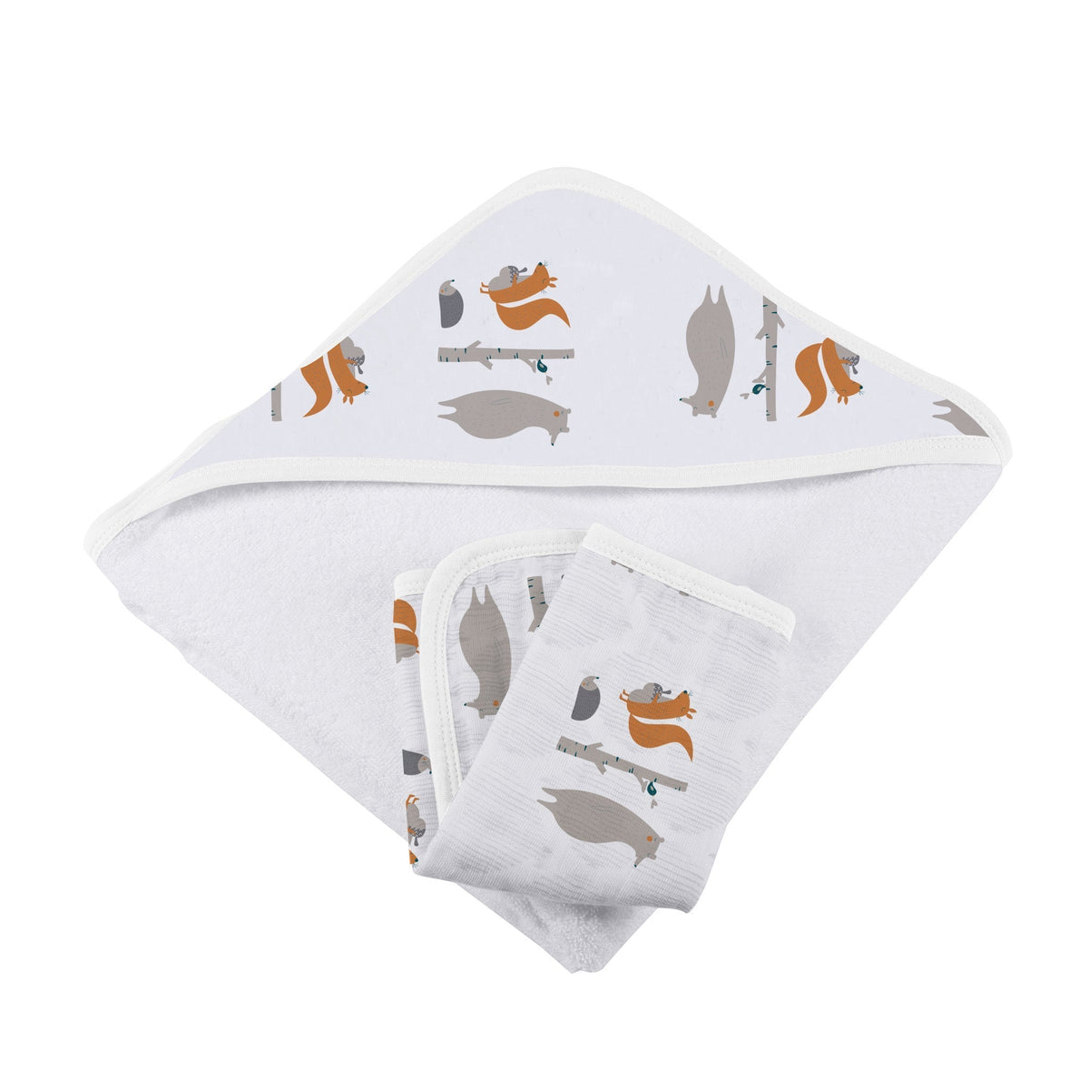 Newcastle Classics Forest Friends Baby Cotton Hooded Towel And Washcloth SetEveretts Place