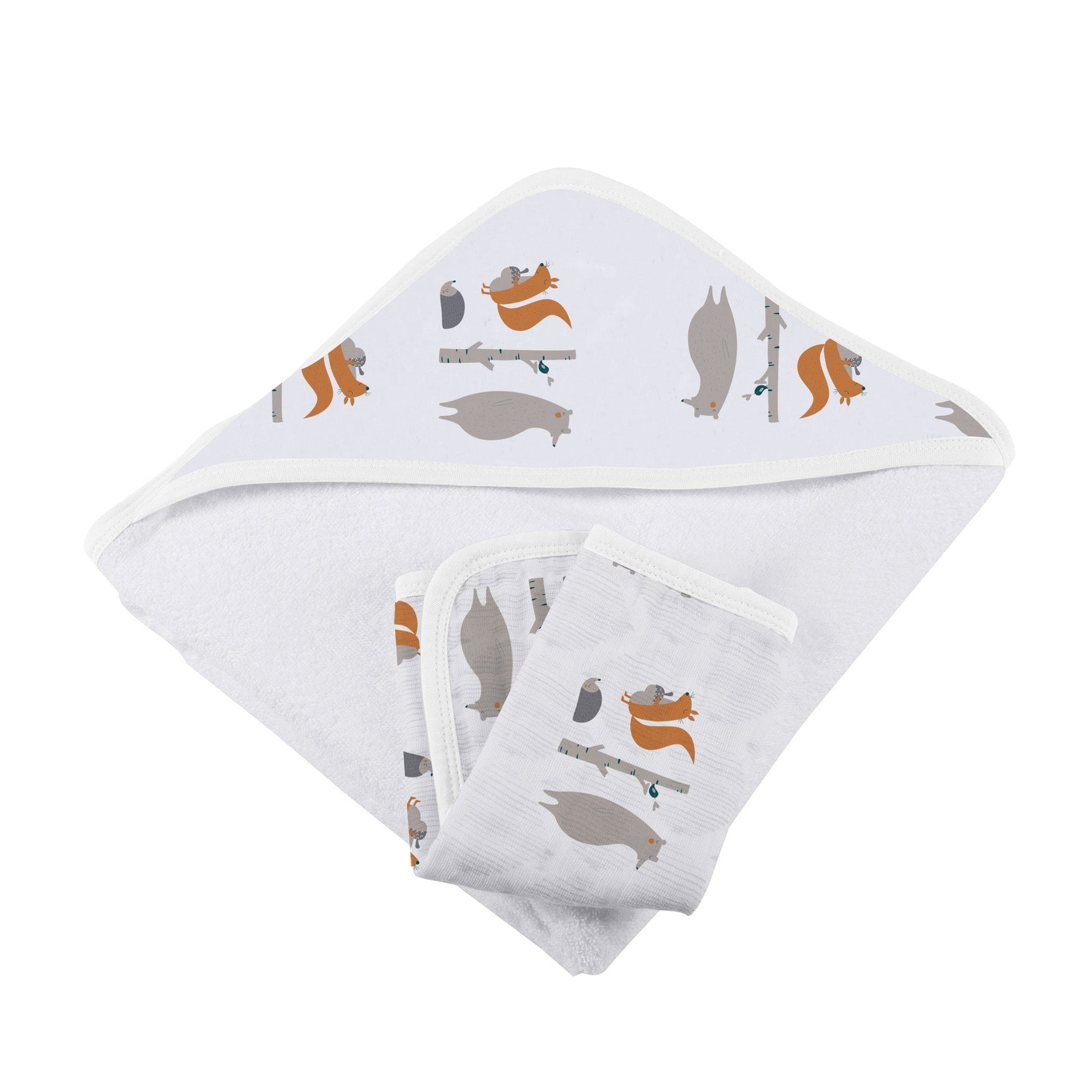 Newcastle Classics Forest Friends Baby Cotton Hooded Towel And Washcloth SetEveretts Place