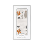 Newcastle Classics Forest Friends Cotton Muslin Baby Swaddle Blanket Soft Breathable PrewashedEveretts Place