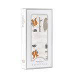 Newcastle Classics Forest Friends Cotton Muslin Baby Swaddle Blanket Soft Breathable PrewashedEveretts Place