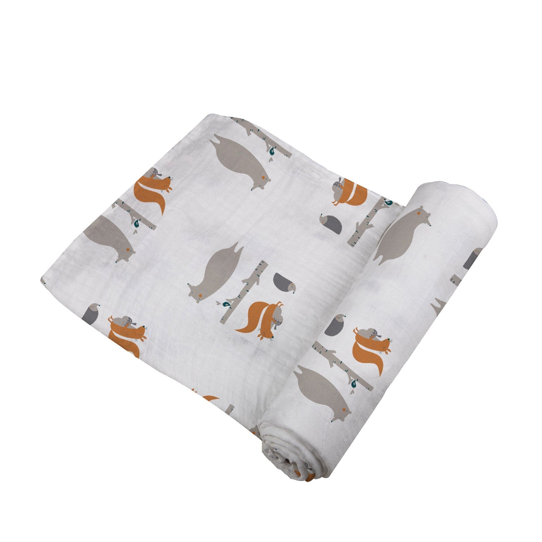 Newcastle Classics Forest Friends Cotton Muslin Baby Swaddle Blanket Soft Breathable PrewashedEveretts Place
