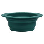 Three Little Tots Forest Green Collapsible Bowl for Travel or Home - 