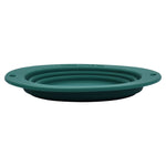 Three Little Tots Forest Green Collapsible Bowl for Travel or Home - 