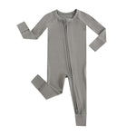 Luxie Charm Forest Green Zippered Baby Romper - Everetts Place Boutique - 