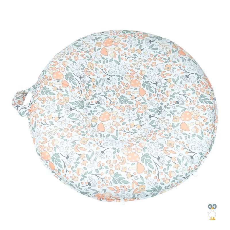 Forest Lilac Gray Floor Cushion Goosewaddle® | Newborn Baby Blankets Toys Teethers Bibs & More