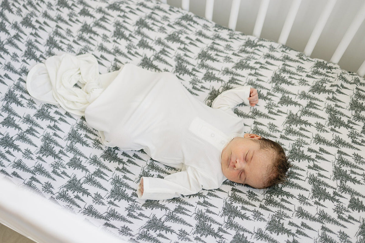 Mebie Baby Forest Muslin Crib Sheet - 