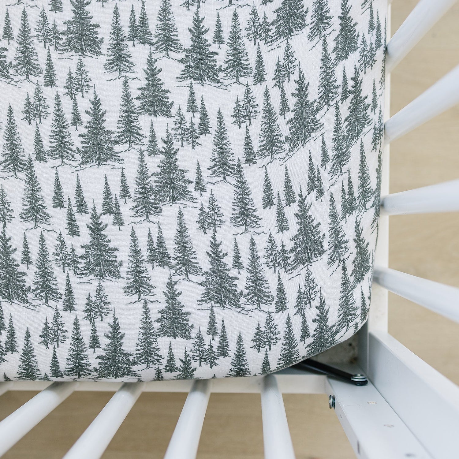 Mebie Baby Forest Muslin Crib Sheet - 