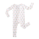 Luxie Charm Forever Rainbow Zippered Baby Romper - Everetts Place Boutique - 