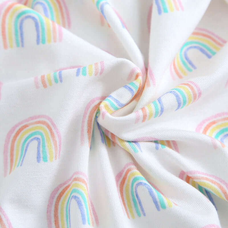 Luxie Charm Forever Rainbow Zippered Baby Romper - Everetts Place Boutique - 