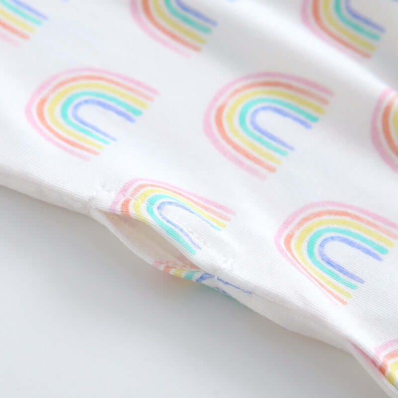 Luxie Charm Forever Rainbow Zippered Baby Romper - Everetts Place Boutique - 