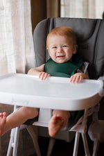 Three Little Tots Forrest Green Silicone Bib with Crumb Catcher - 
