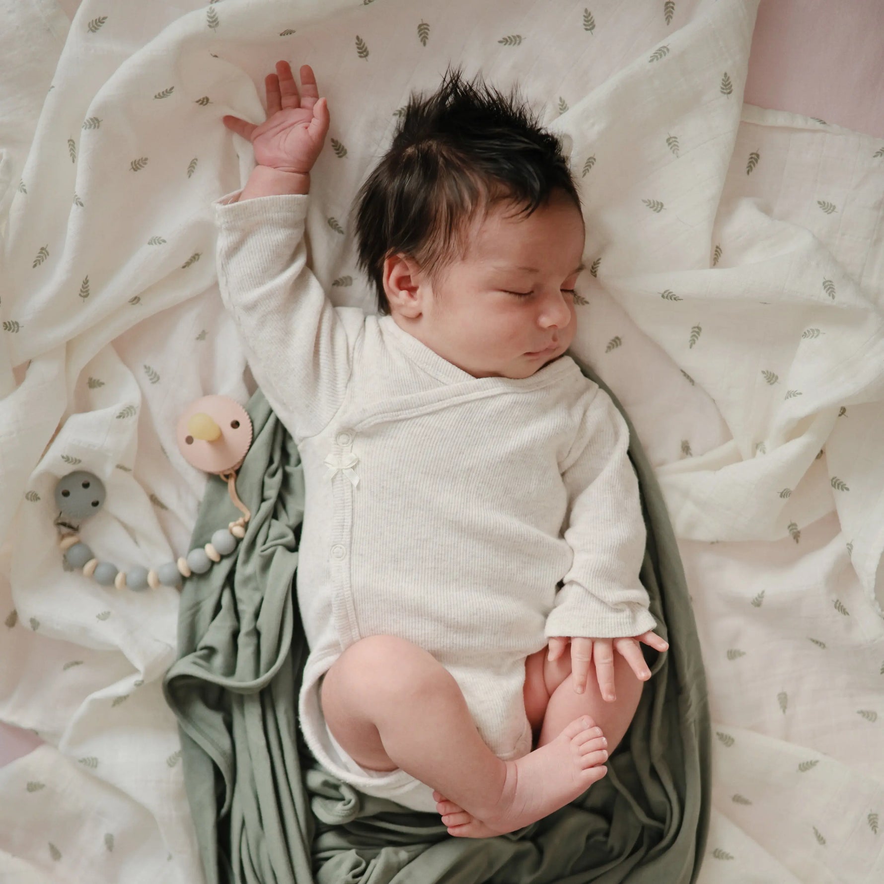 Mushie Organic Cotton Muslin Swaddle Blanket for Baby Cuddling and Nursing - Baby & Toddler > Swaddling & Receiving Blankets Swaddle