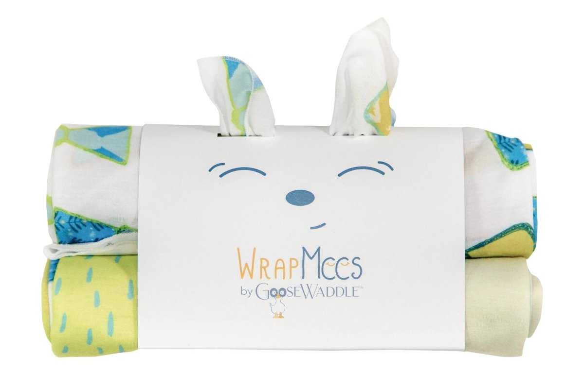 Goosewaddle® | Newborn Baby Blankets Toys Teethers Bibs & More Fox And Bow Ties Receiving Blankets Set of Two
