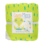 Goosewaddle® | Newborn Baby Blankets Toys Teethers Bibs & More Fox Stroller Blanket Soft Cozy Design with Colorful Bubbles