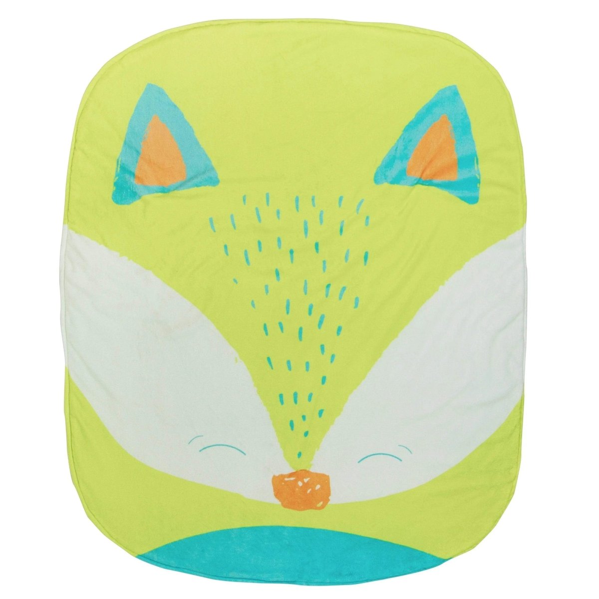 Goosewaddle® | Newborn Baby Blankets Toys Teethers Bibs & More Fox Stroller Blanket Soft Cozy Design with Colorful Bubbles
