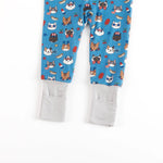 Dreamlet Freedom Cats Convertible Zip Footies For Babies 12 To 18M - Everetts Place Boutique - 