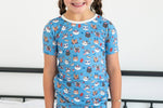 Dreamlet Freedom Cats Patriotic Bamboo Two Piece Pajama Set for Kids - Everetts Place Boutique - 