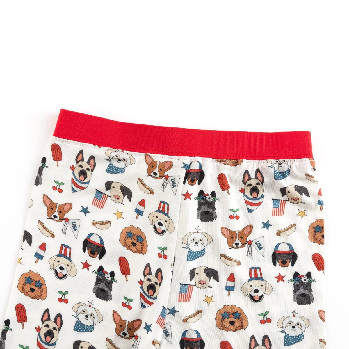 Dreamlet Freedom Dogs Patriotic Pajama Set With Stars And Stripes - Everetts Place Boutique - 