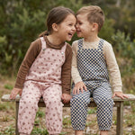 Organic Twill Overalls - Rosebud by Makemake Organics