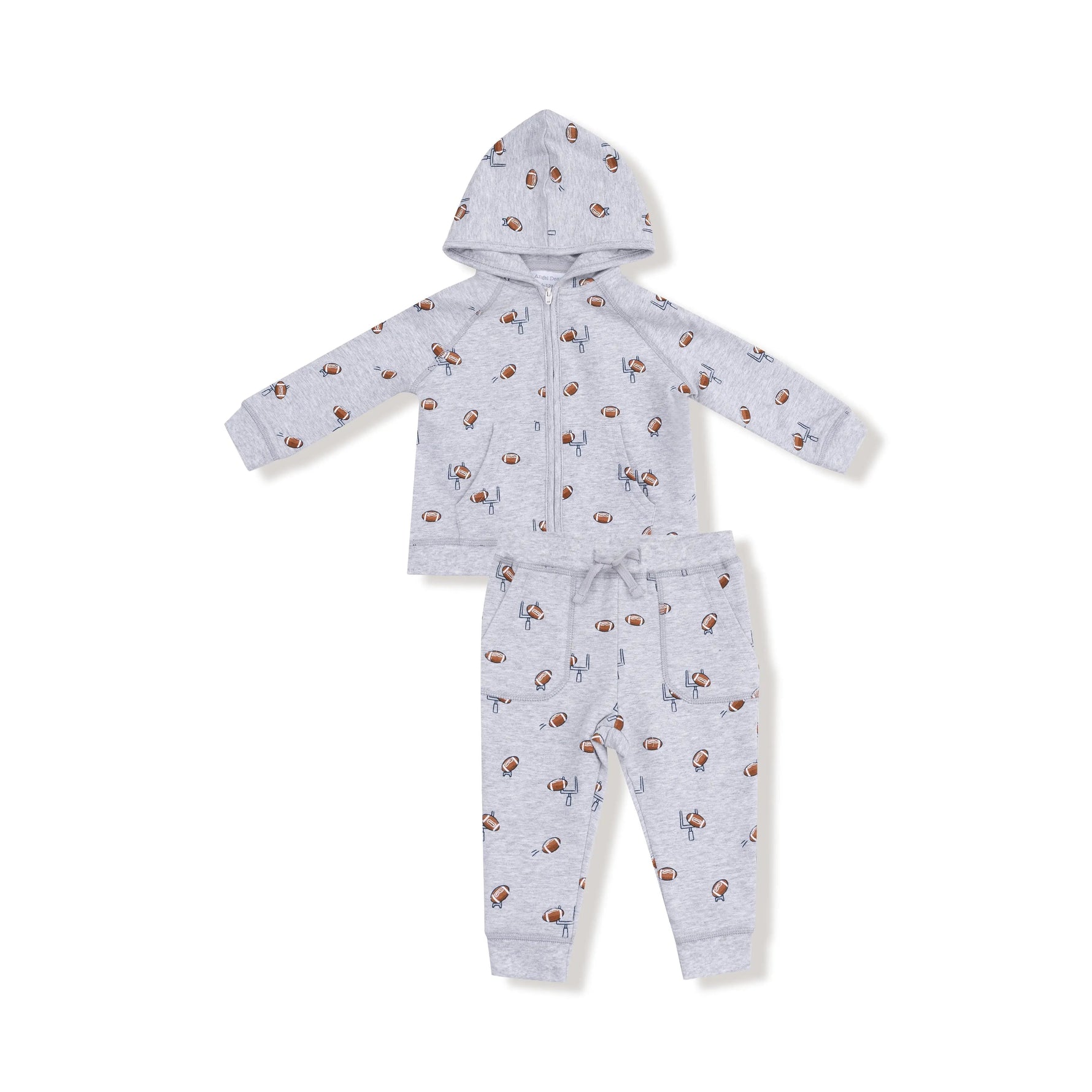 Angel Dear French Terry Zip Hoodie and Jogger Set for Kids - 