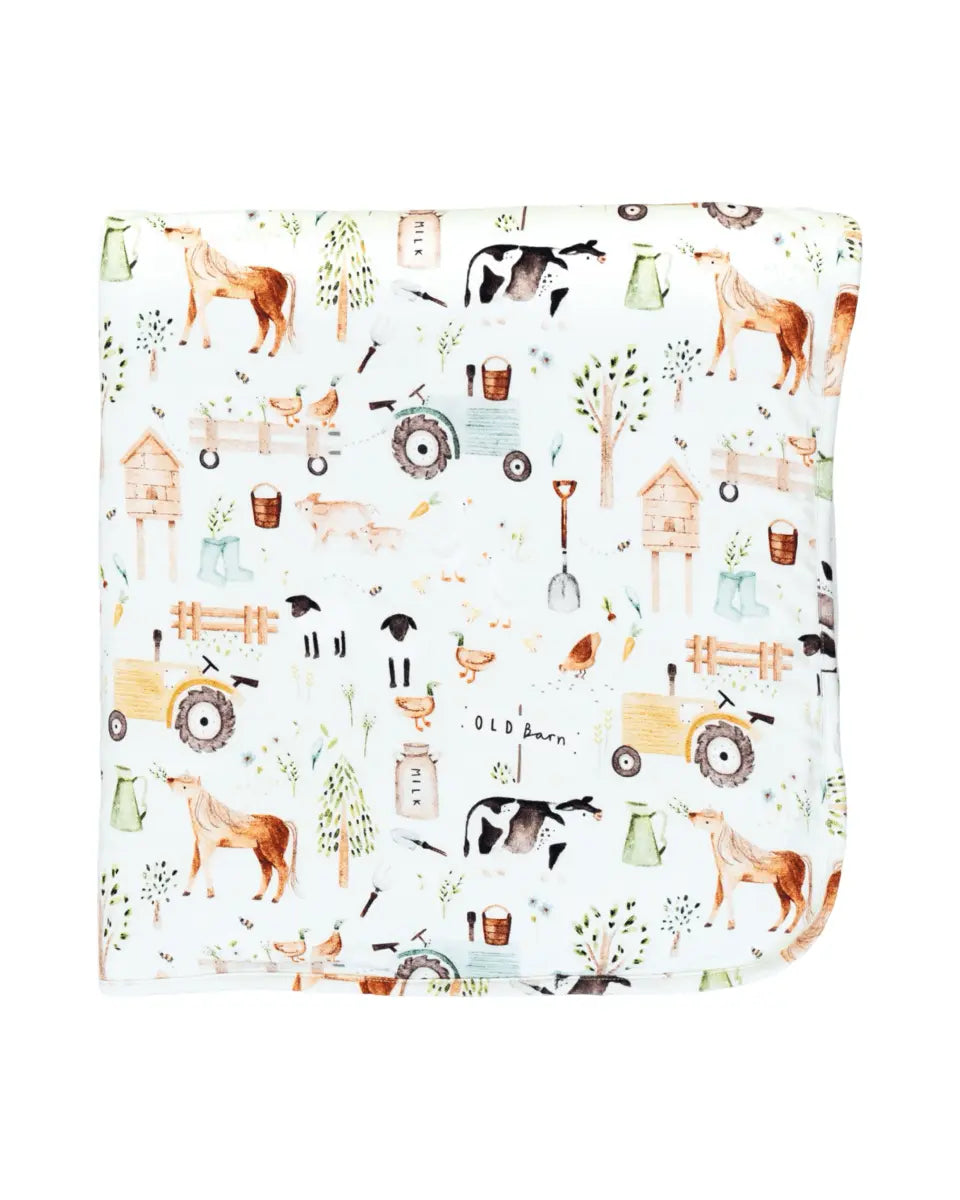 Hugga Babies Friendly Farms Huggable Blanket - Everetts Place Boutique - 
