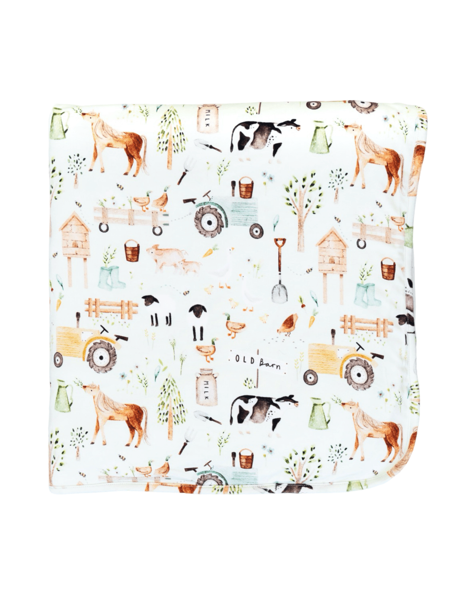 Hugga Babies Friendly Farms Huggable Blanket - Everetts Place Boutique - 