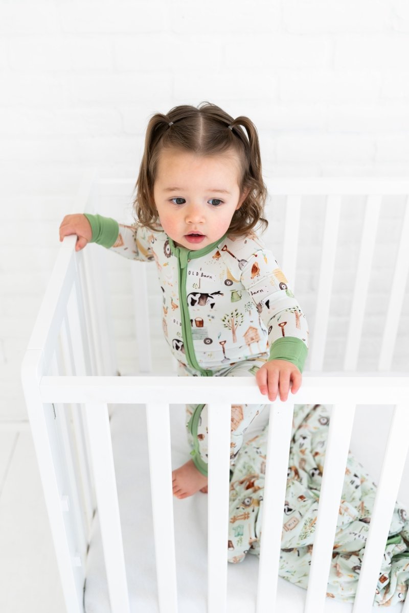Hugga Babies Friendly Farms Zipper Lounger - Everetts Place Boutique - 