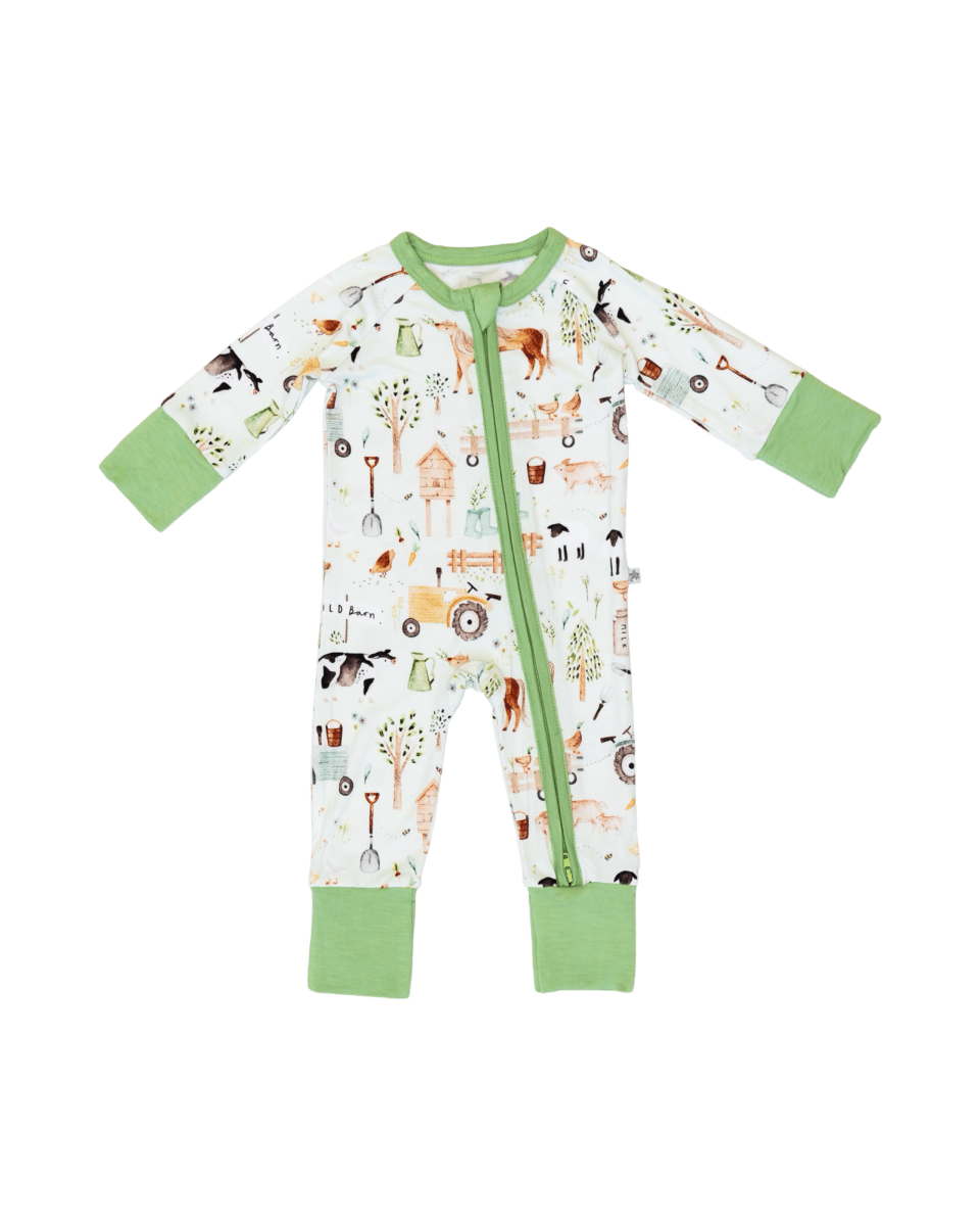 Hugga Babies Friendly Farms Zipper Lounger - Everetts Place Boutique - 