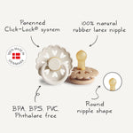 Mushie FRIGG Andersen Fairytale Natural Rubber Pacifier 2 - Pack - 