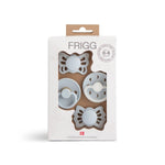 Mushie Frigg Baby's First Pacifier Moonlight Sailing Powder Blue 4 Pack - 