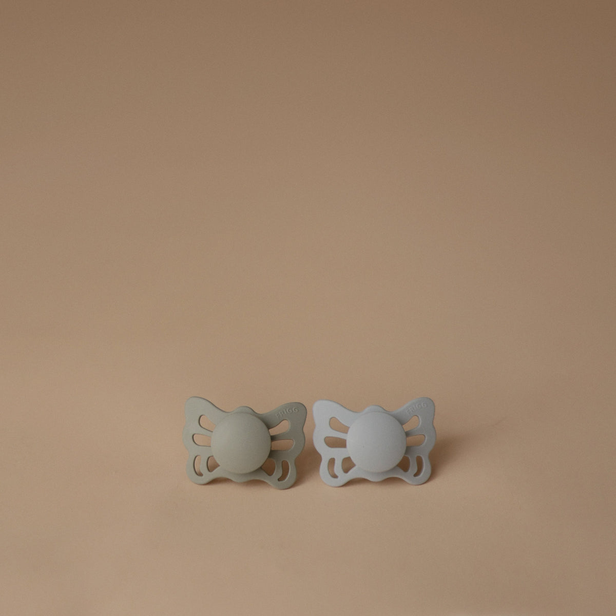 Mushie FRIGG Butterfly Anatomical Silicone Pacifier 2 - Pack (0 - 6 Months)