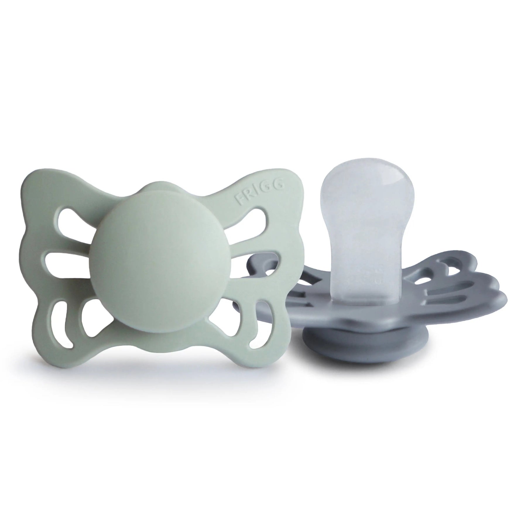 Mushie FRIGG Butterfly Anatomical Silicone Pacifier 2 - Pack (0 - 6 Months) - 