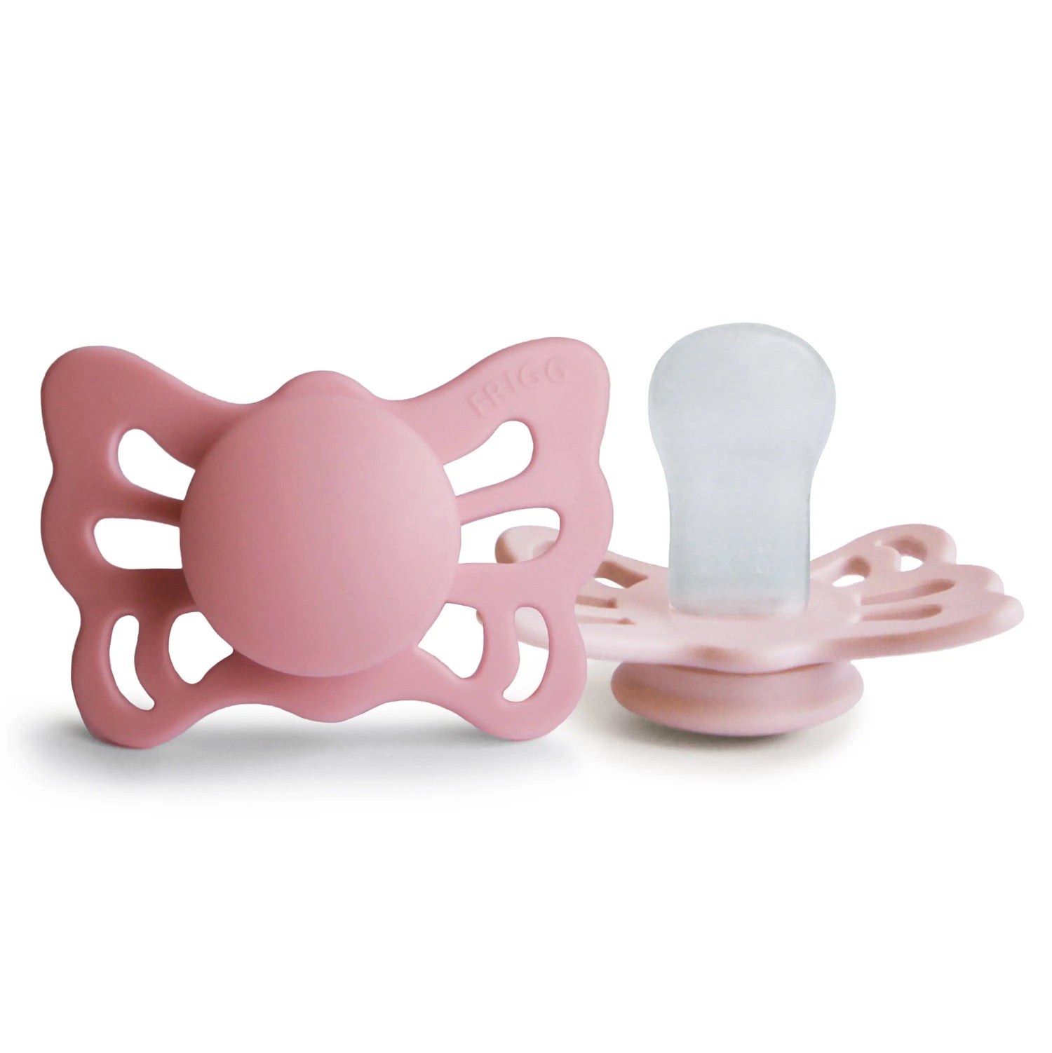 Mushie FRIGG Butterfly Anatomical Silicone Pacifier 2 - Pack (0 - 6 Months) - 