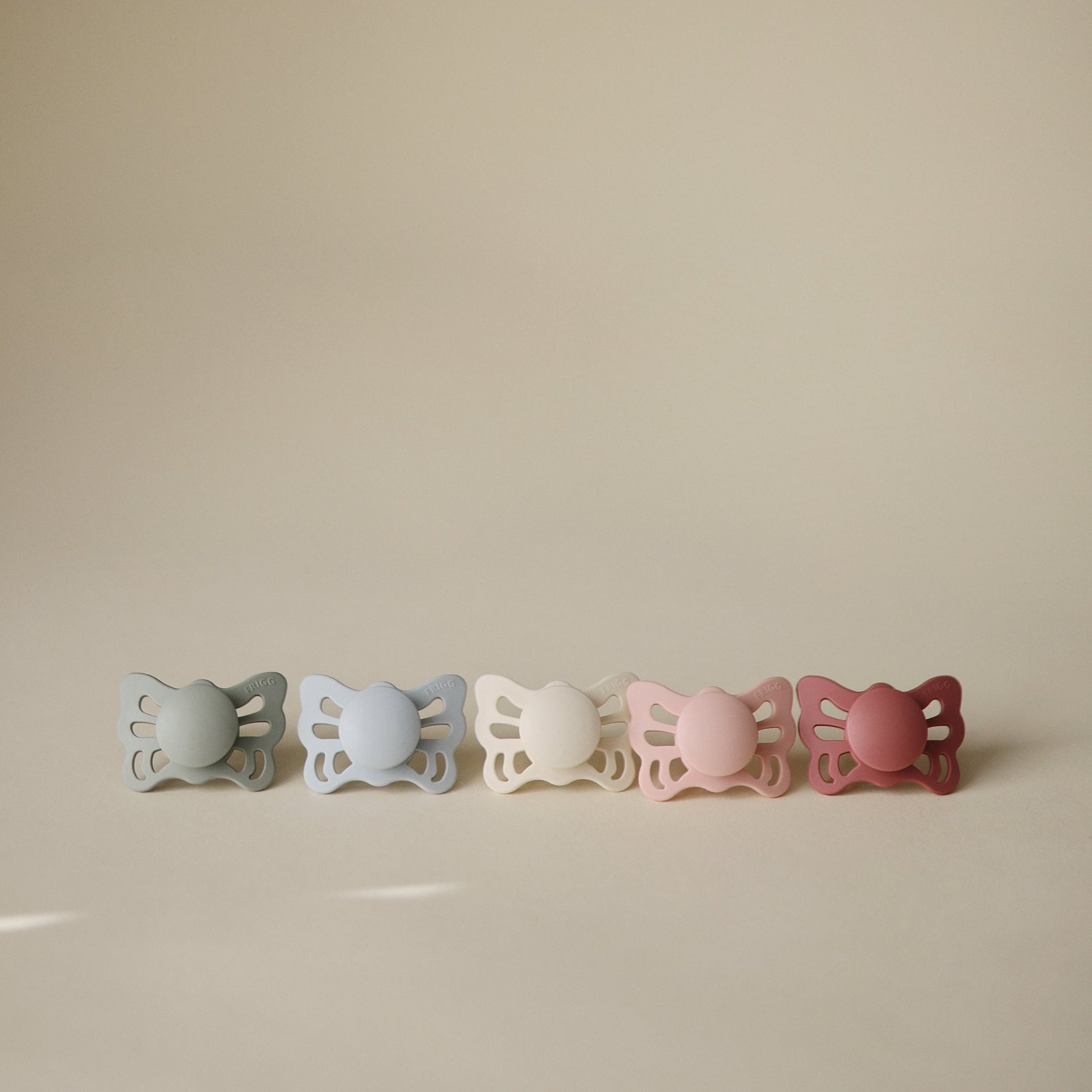 Mushie FRIGG Butterfly Anatomical Silicone Pacifier 2 - Pack (0 - 6 Months)