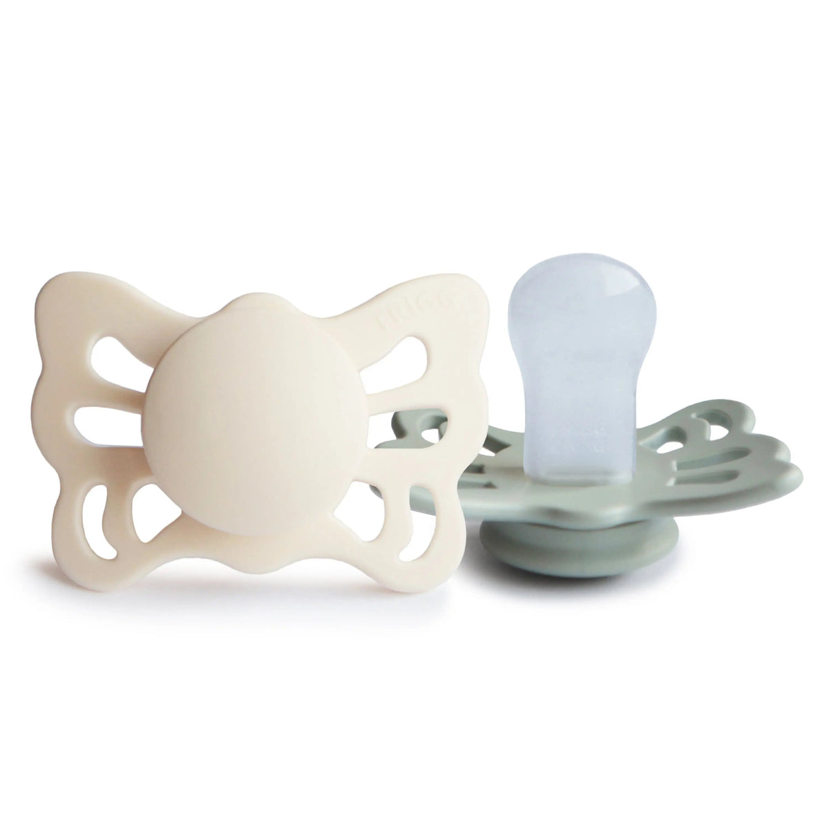 Mushie FRIGG Butterfly Anatomical Silicone Pacifier 2 - Pack (0 - 6 Months) - 