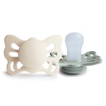 Mushie FRIGG Butterfly Anatomical Silicone Pacifier 2 - Pack (0 - 6 Months) - 