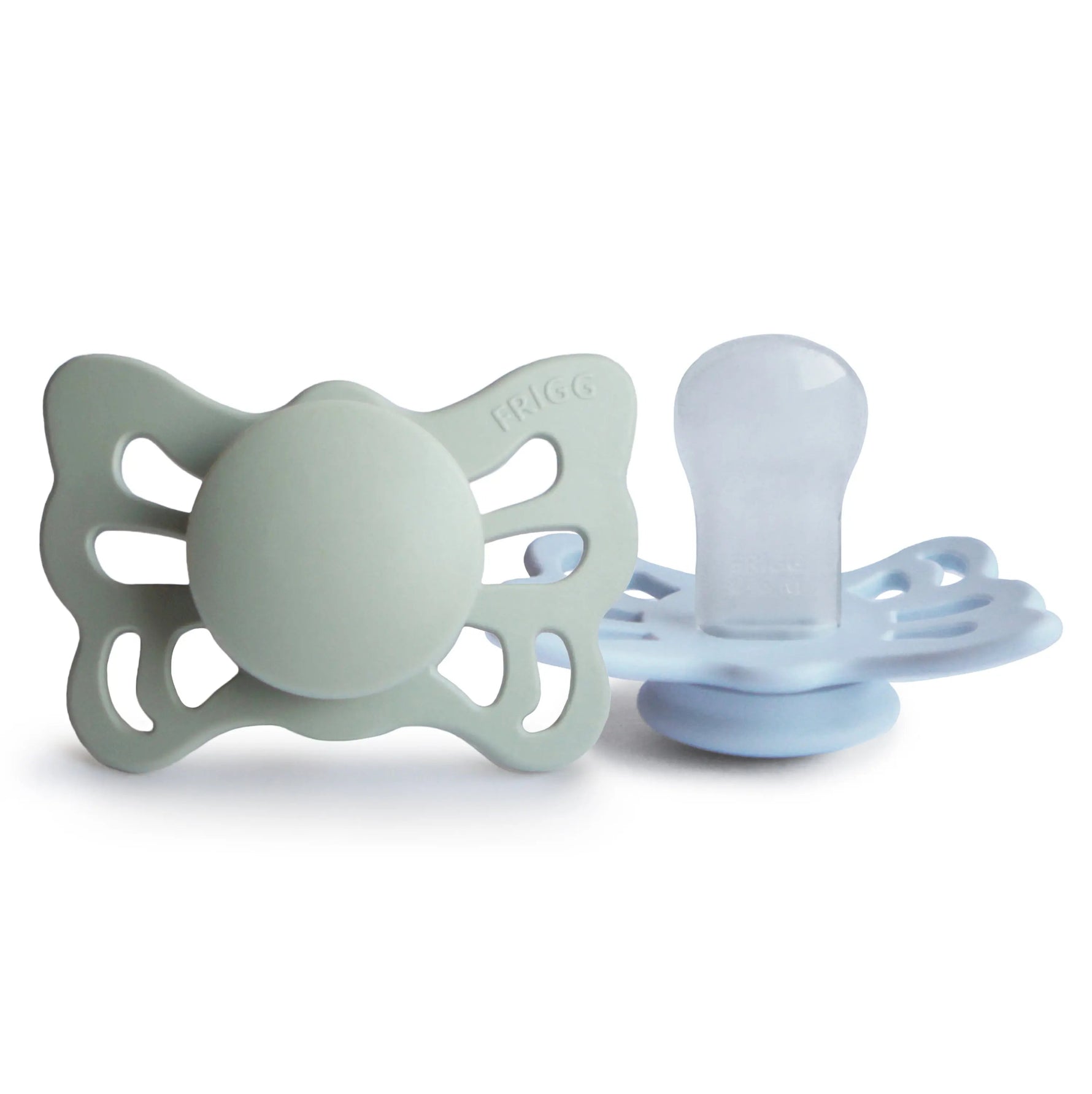 Mushie FRIGG Butterfly Anatomical Silicone Pacifier 2 - Pack (0 - 6 Months) - 