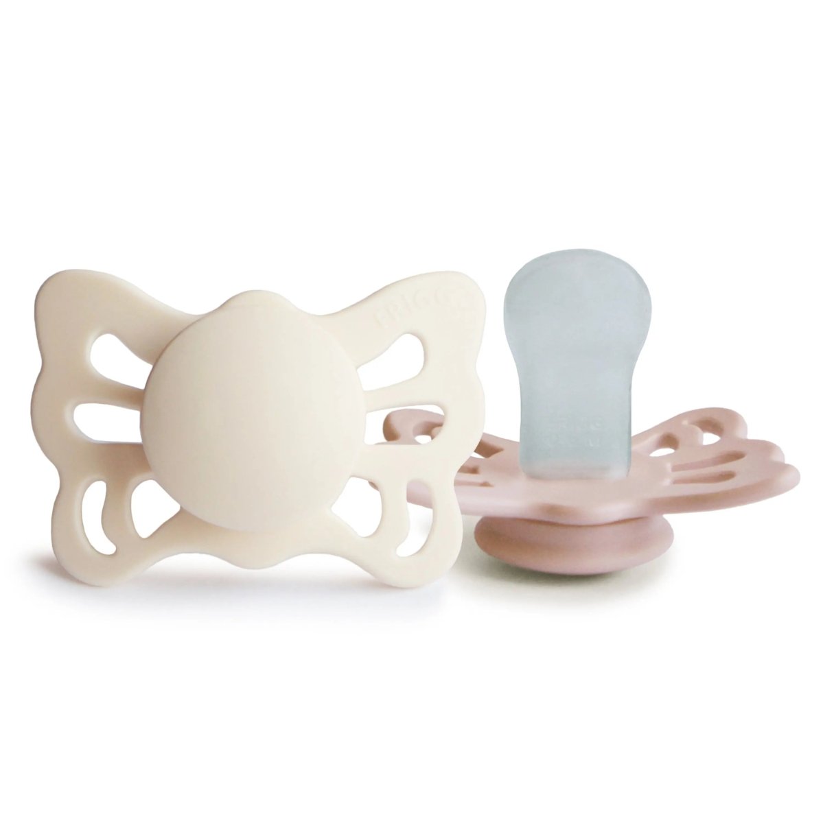 Mushie Frigg Butterfly Anatomical Silicone Pacifier 2 Pack 0 to 6 Months - Everetts Place Boutique - 
