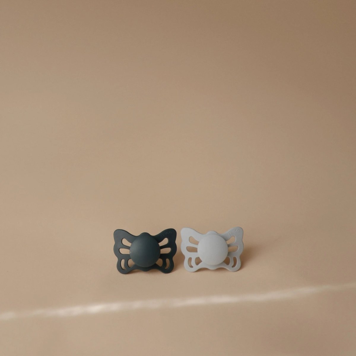 Mushie Frigg Butterfly Anatomical Silicone Pacifier 2 Pack 0 to 6 Months - Everetts Place Boutique - 