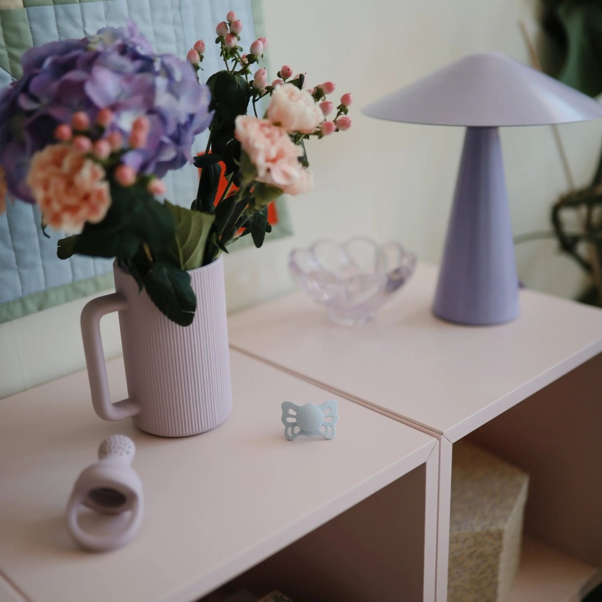 Mushie Frigg Butterfly Anatomical Silicone Pacifier 2 Pack 0 to 6 Months - Everetts Place Boutique - 