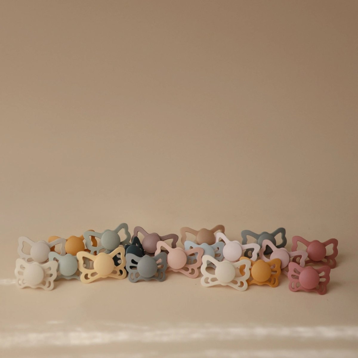 Mushie Frigg Butterfly Anatomical Silicone Pacifier 2 Pack 0 to 6 Months - Everetts Place Boutique - 