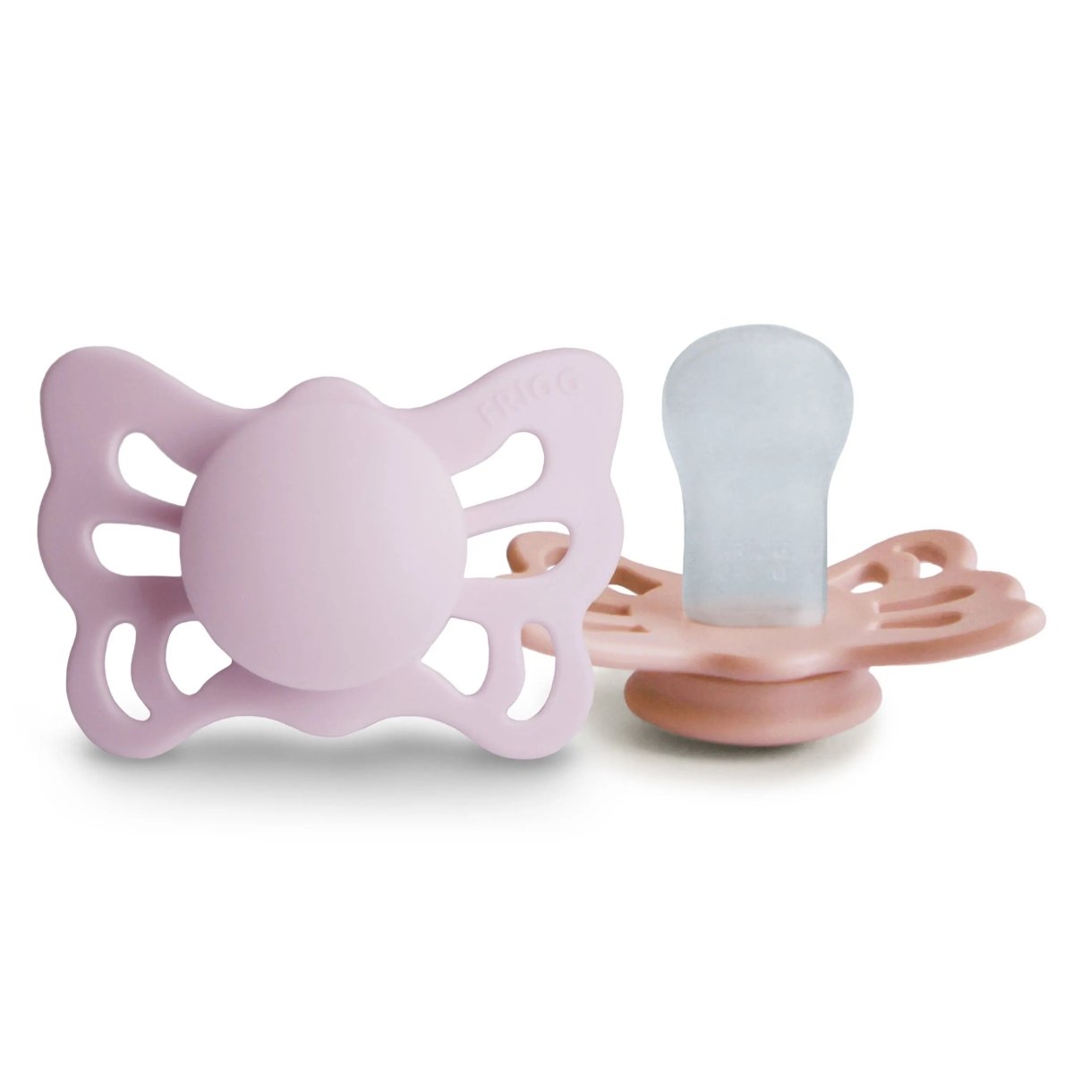 Mushie Frigg Butterfly Anatomical Silicone Pacifier 2 Pack 0 to 6 Months - Everetts Place Boutique - 