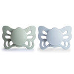 Mushie Frigg Butterfly Anatomical Silicone Pacifier 2 Pack 0 to 6 Months - Everetts Place Boutique - 