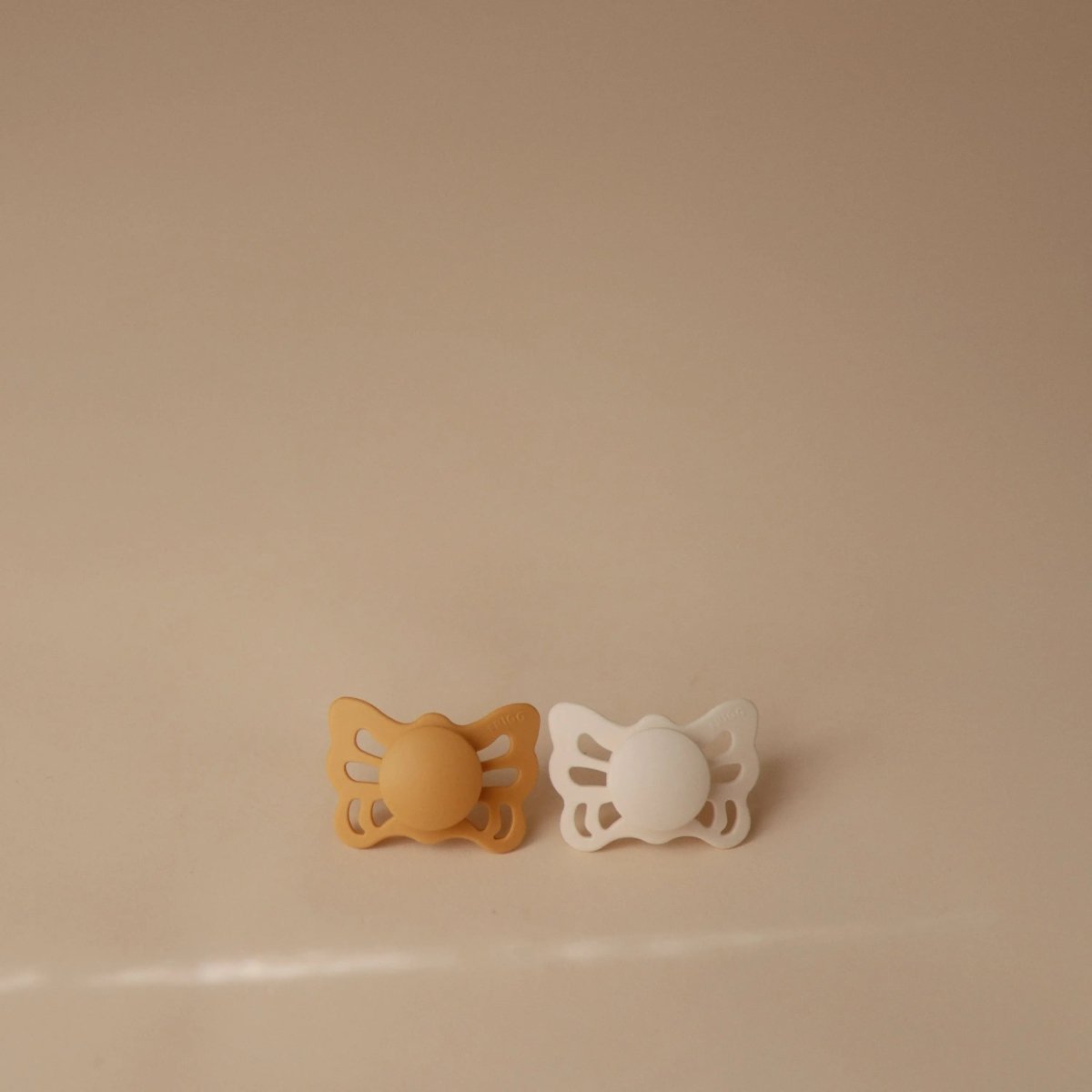 Mushie Frigg Butterfly Anatomical Silicone Pacifier 2 Pack 0 to 6 Months - Everetts Place Boutique - 