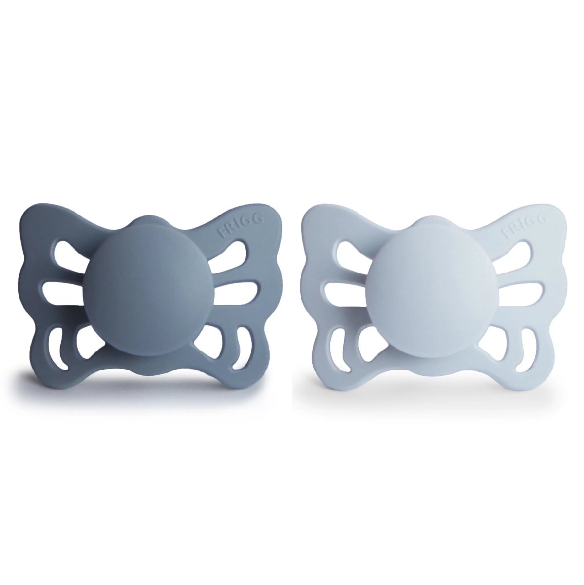 Mushie Frigg Butterfly Anatomical Silicone Pacifier 2 Pack 0 to 6 Months - Everetts Place Boutique - 