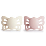 Mushie Frigg Butterfly Anatomical Silicone Pacifier 2 Pack 0 to 6 Months - Everetts Place Boutique - 