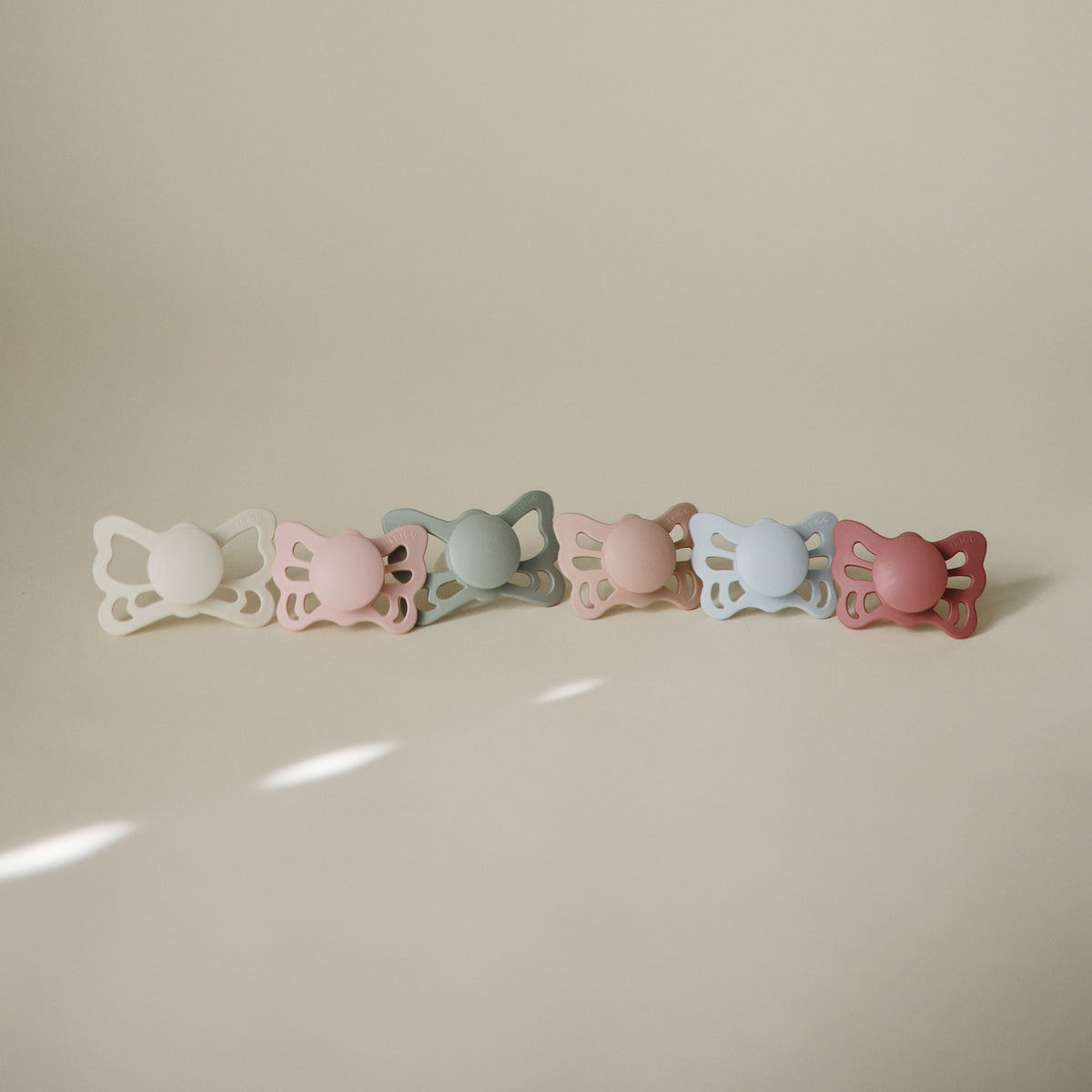 Mushie FRIGG Butterfly Anatomical Silicone Pacifier 2 - Pack (6 - 18 Months) - 