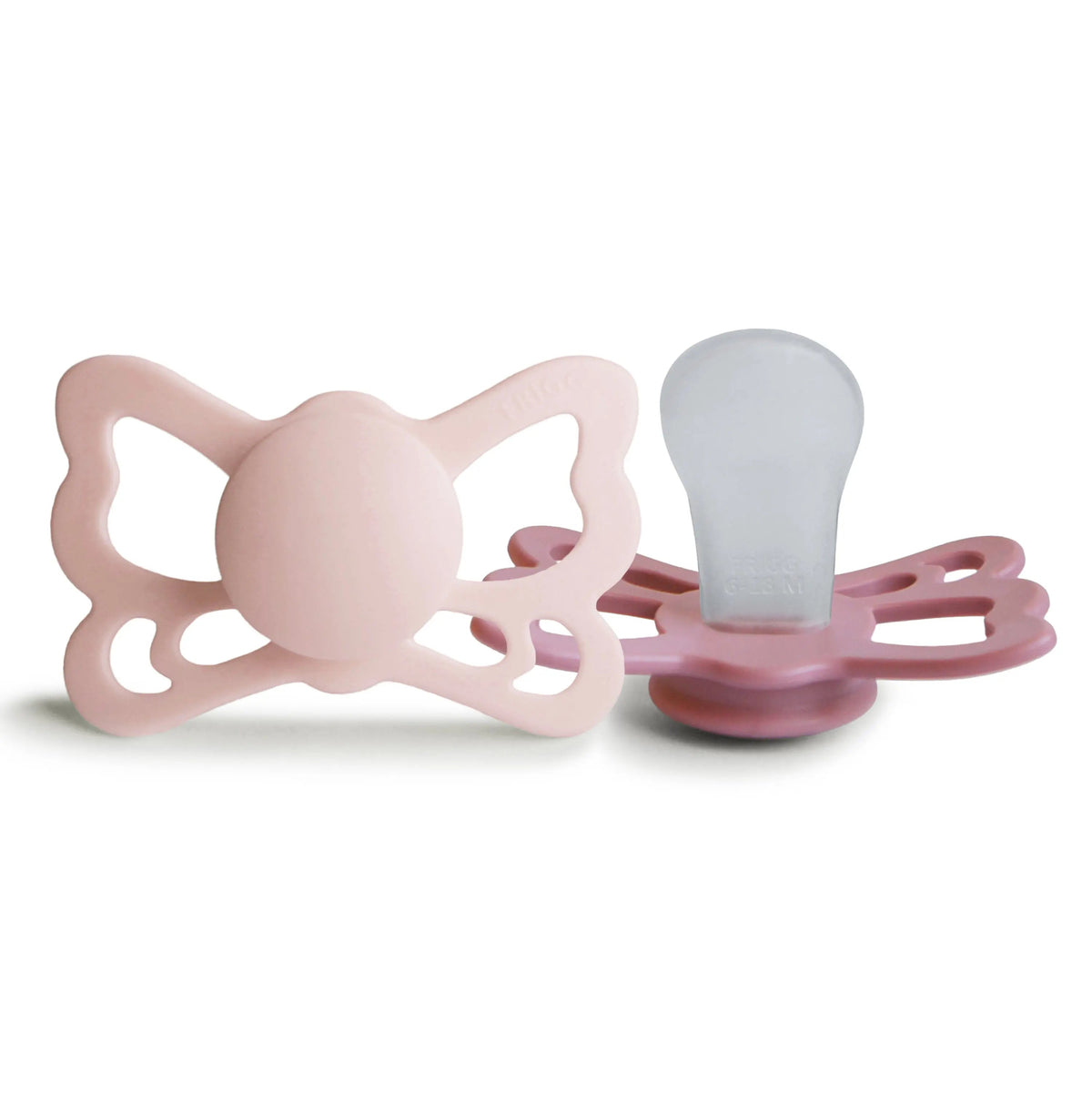 Mushie FRIGG Butterfly Anatomical Silicone Pacifier 2 - Pack (6 - 18 Months) - 