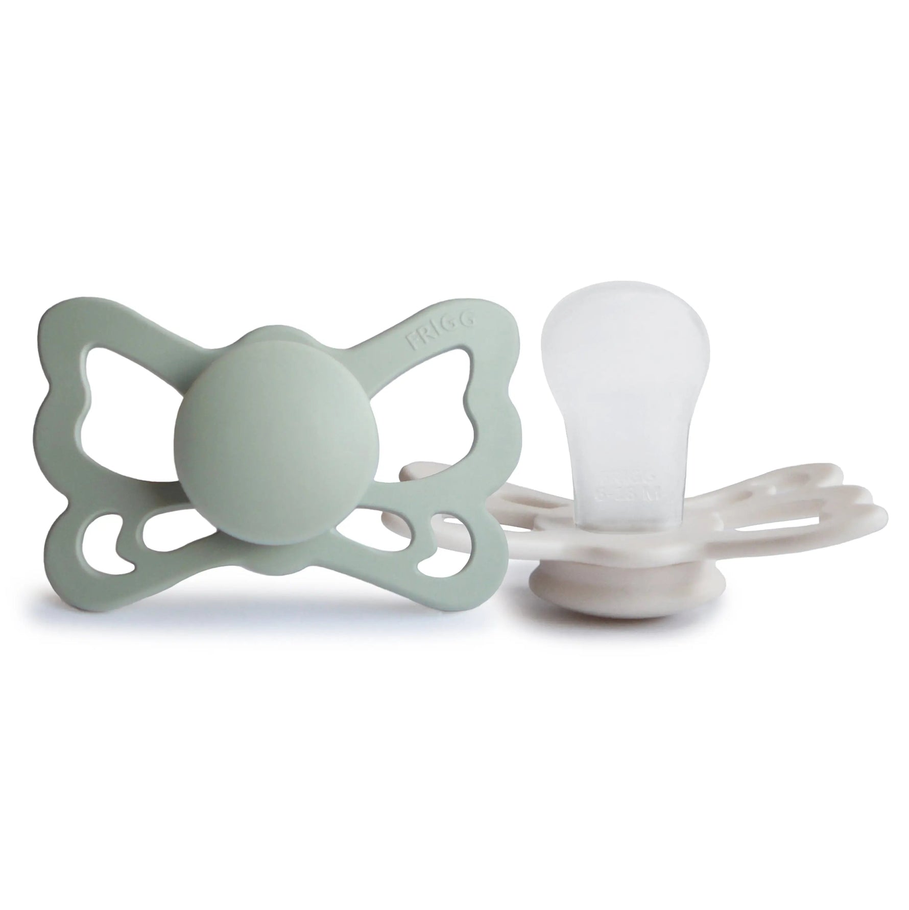 Mushie FRIGG Butterfly Anatomical Silicone Pacifier 2 - Pack (6 - 18 Months) - 