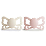 Mushie Frigg Butterfly Anatomical Silicone Pacifier 2 Pack 6 to 18 Months - Everetts Place Boutique - 